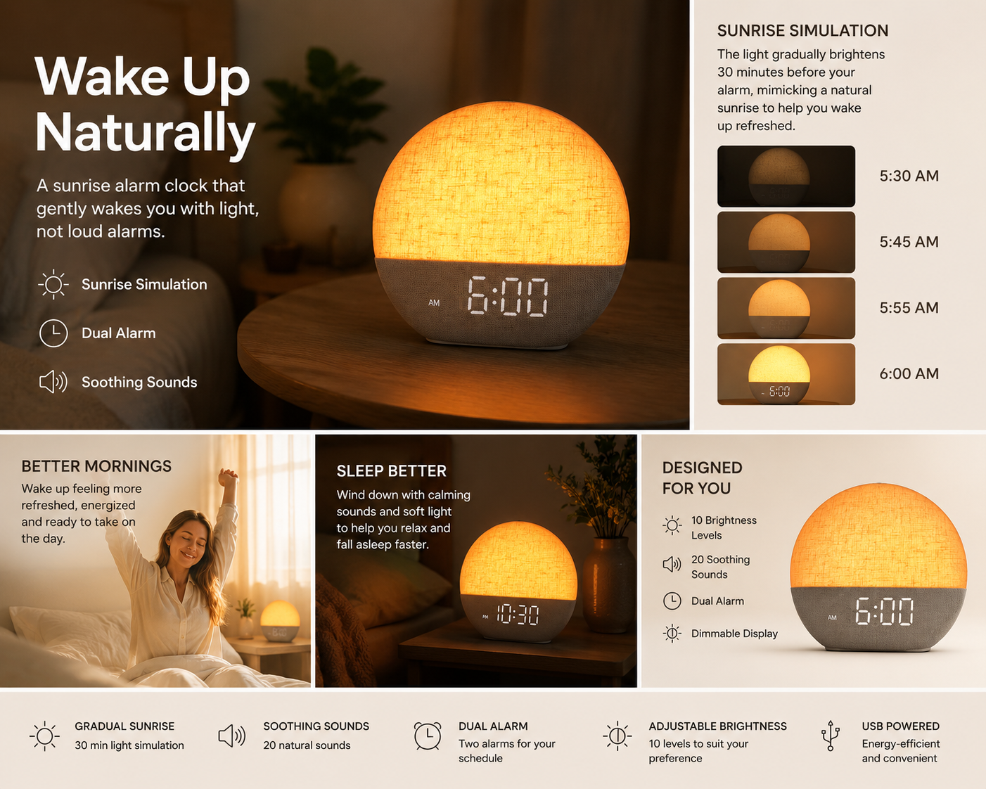 Sunrise Alarm Clock