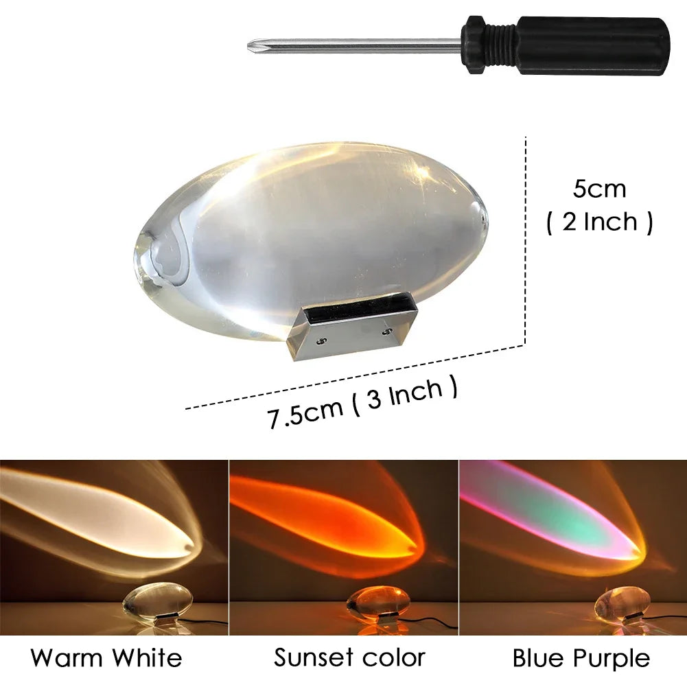 Dusk Prism - Crystal Angel Eye Table Lamp